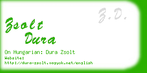 zsolt dura business card